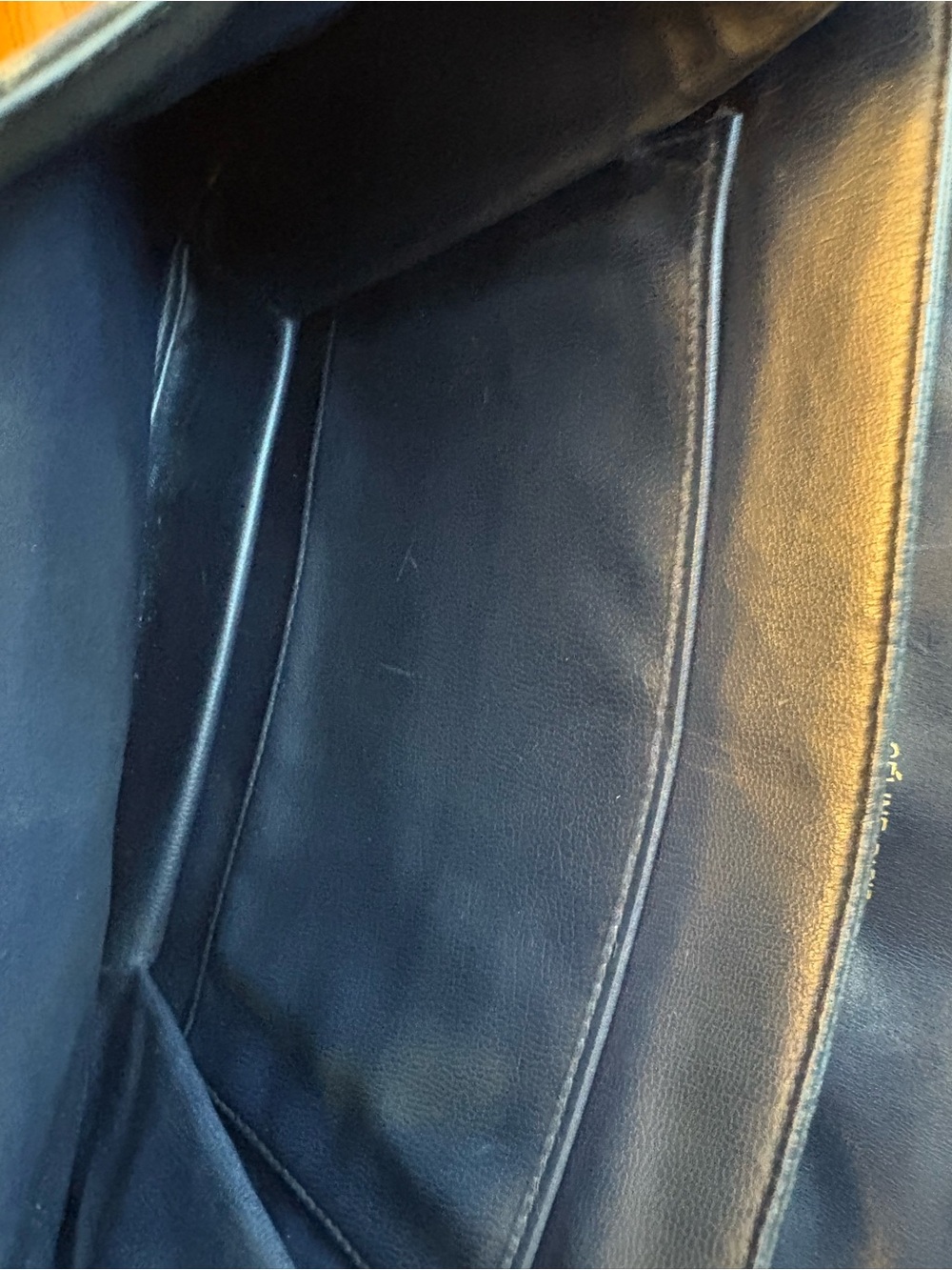 ⭐️RARE⭐️Vintage CELINE Navy C-Macadam Sulky Horse Carriage Flap Bag PRISTINE INT - Picture 15 of 17